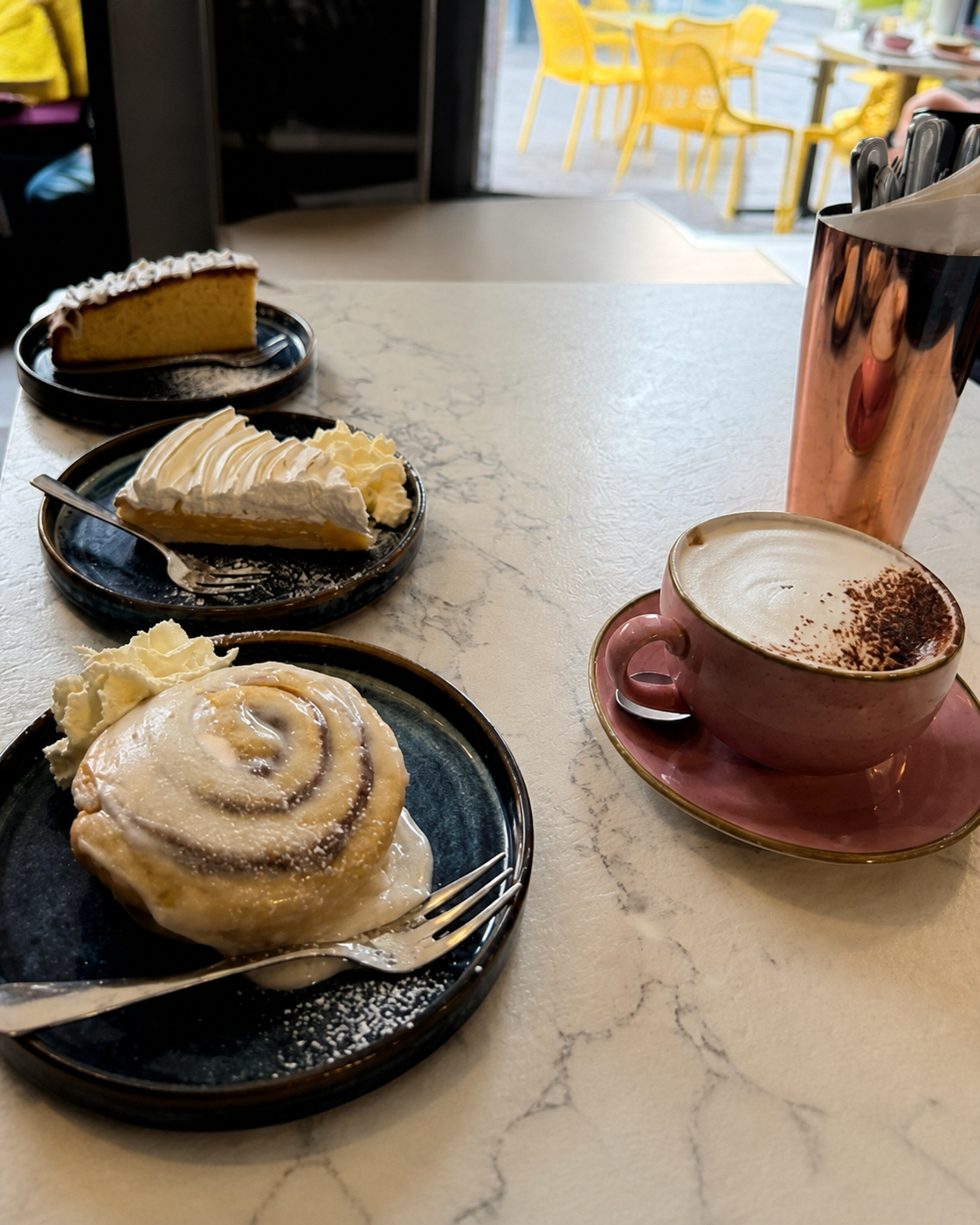 The cinnamon bun that brought me back every morning.