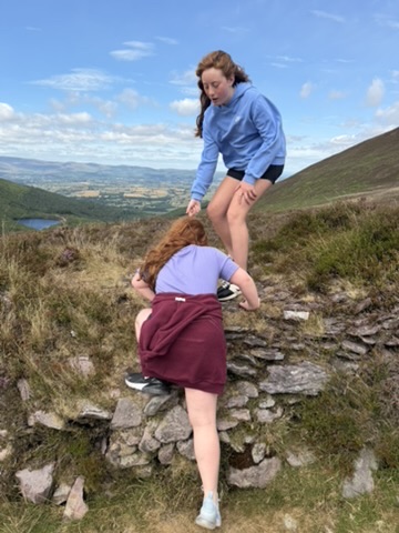 The climb at The Vee was far steeper than we expected.